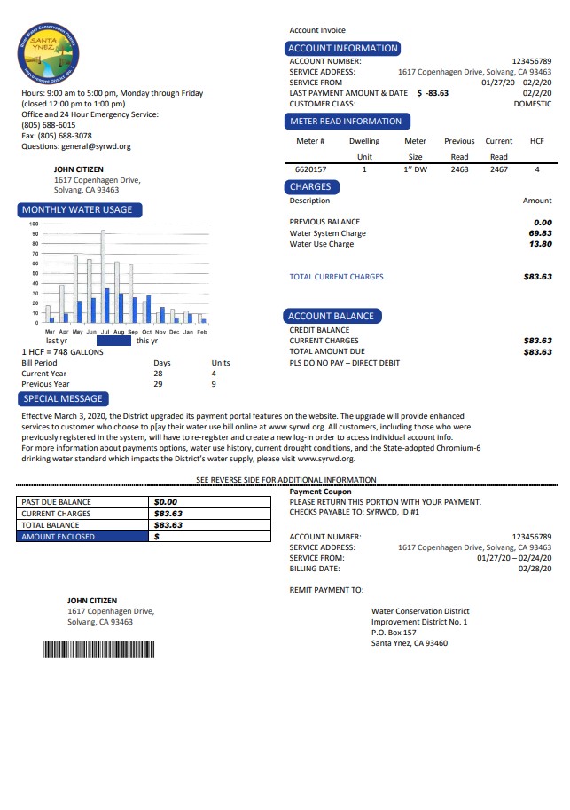  Minol USA business utility bill 